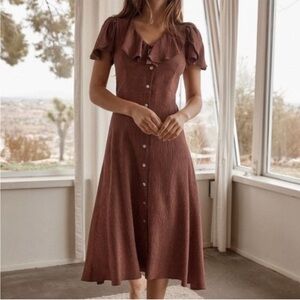 Christy Dawn Midi Dress Gingham